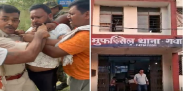बिहार के गया में पूछताछ करने पर दारोगा को पीटा, रिवॉल्वर छीनने की भी कोशिश (VIDEO)