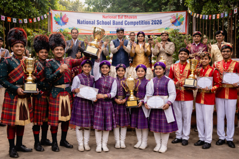 नेशनल स्कूल बैंड प्रतियोगिता 2026, झारखंड स्कूल बैंड, गणतंत्र दिवस समारोह 2026, झारखंड शिक्षा समाचार, स्कूल बैंड प्रतियोगिता दिल्ली, कैरेली स्कूल रांची, कस्तूरबा गांधी विद्यालय कांके, झारखंड ताज़ा खबर, national school band competition 2026, thevarta, the varta, the varta news, jharkhand news, ranchi news